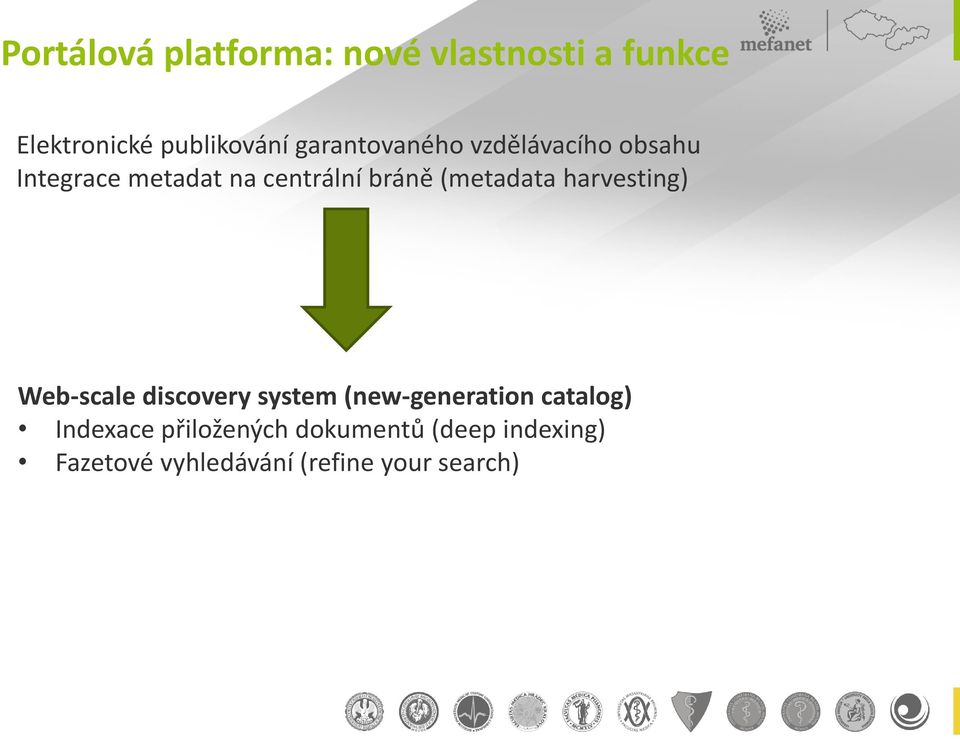 (metadata harvesting) Web-scale discovery system (new-generation catalog)