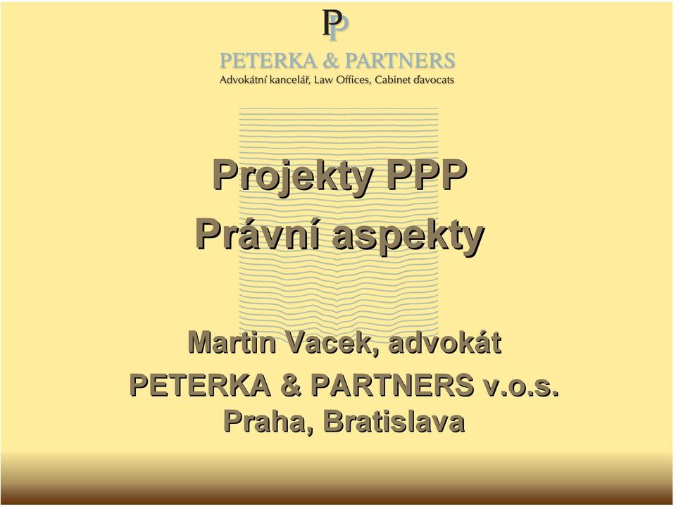 advokát PETERKA &