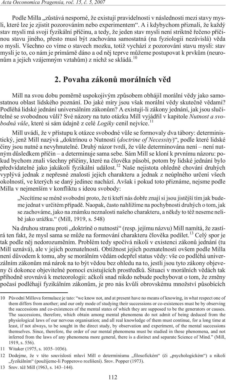 nezávislá) vìda o mysli.