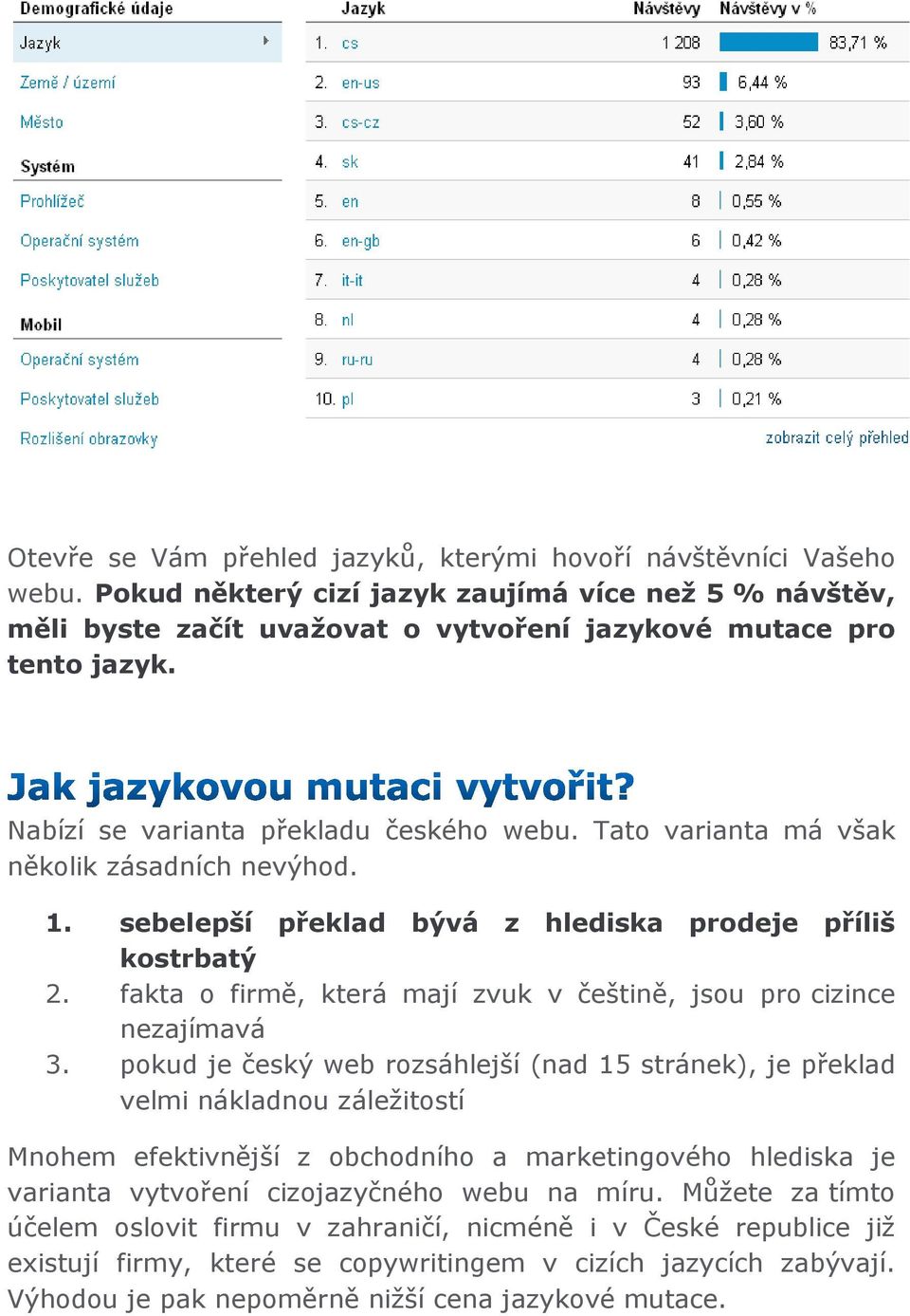 fakta o firmě, která mají zvuk v češtině, jsou pro cizince nezajímavá 3.