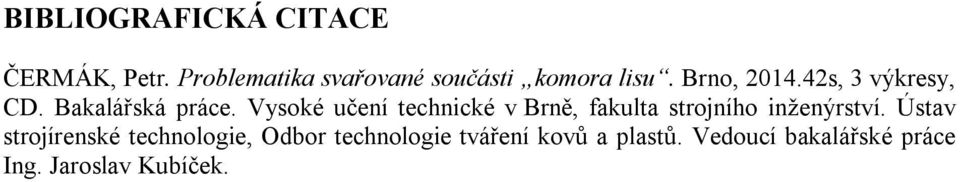 Bakalářská práce.