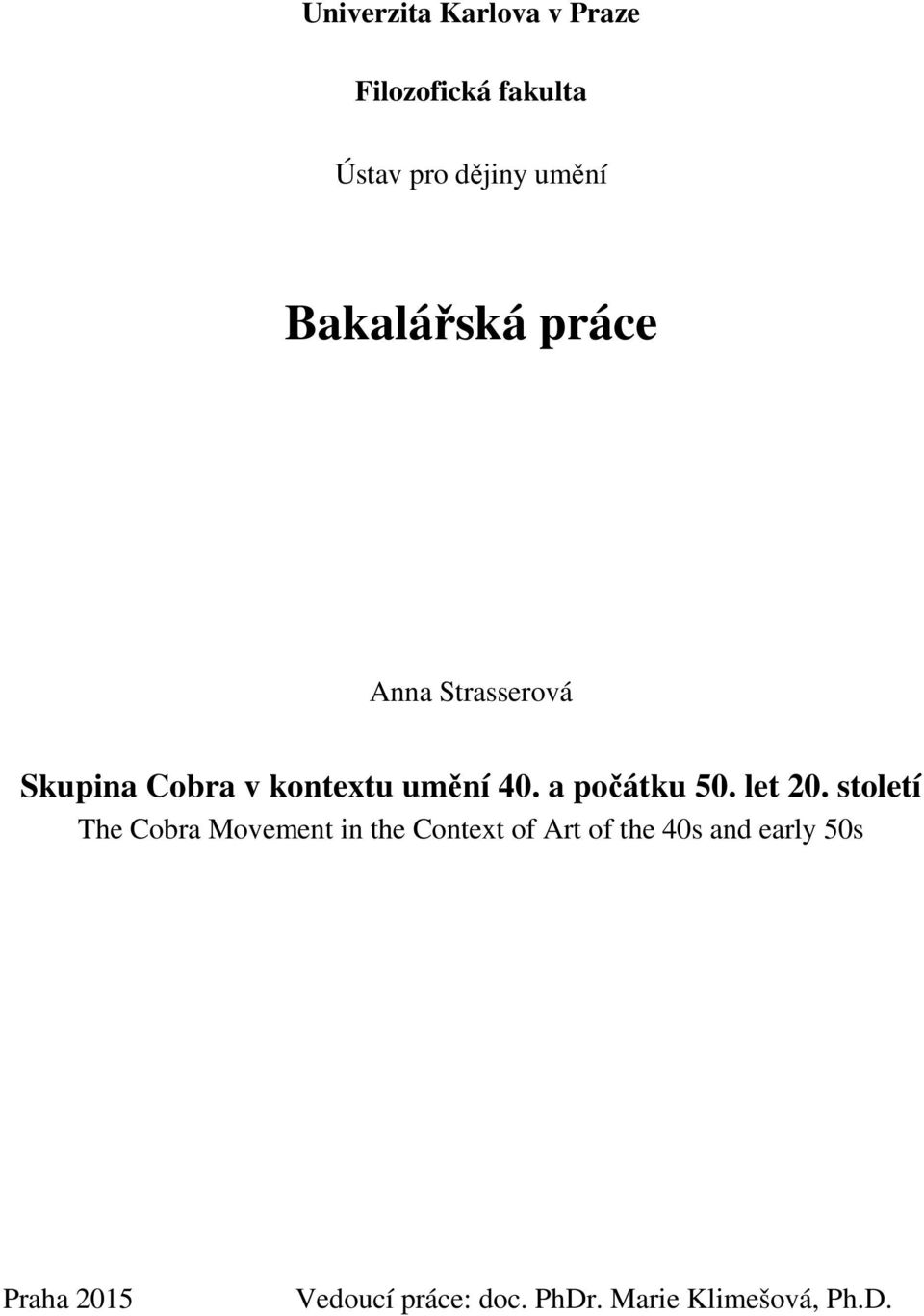 a počátku 50. let 20.
