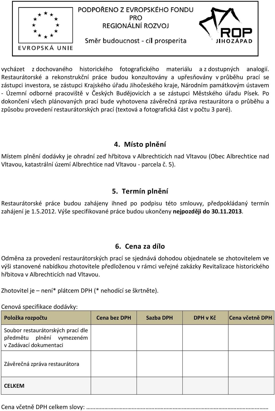 odborné pracoviště v Českých Budějovicích a se zástupci Městského úřadu Písek.