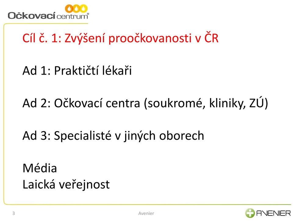 Praktičtí lékaři Ad 2: Očkovací centra