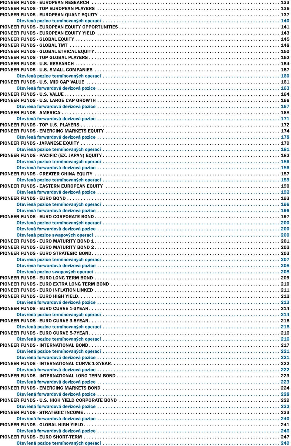 .......................................................... 141 PIONEER FUNDS - EUROPEAN EQUITY YIELD................................................................... 143 PIONEER FUNDS - GLOBAL EQUITY.