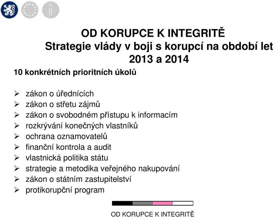 konečných vlastníků ochrana oznamovatelů finanční kontrola a audit vlastnická politika státu