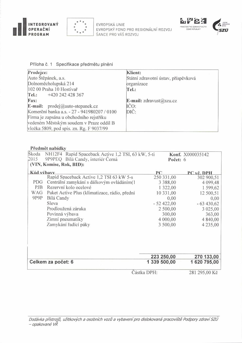 zn. Rg. F 9037 r99 Piedm6t koda NH l2f4 Rapid Spaceback Active I,2 TSI. 63 kw, 5-ti I 5 9P9PEQ Bilri Candy, interiir Cernri (VIN, Komise, Rok, BID): Konf.