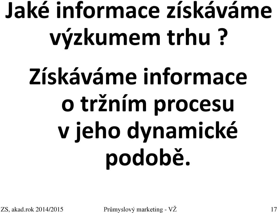 jeho dynamické podobě. ZS, akad.