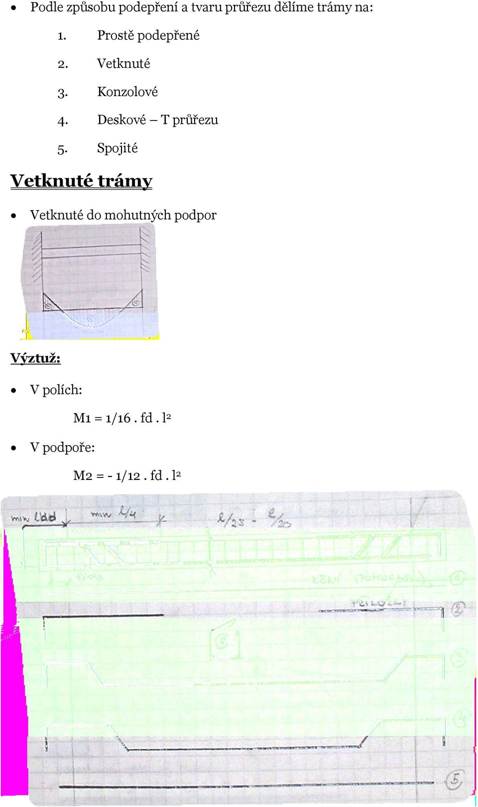 Deskové T průřezu 5.