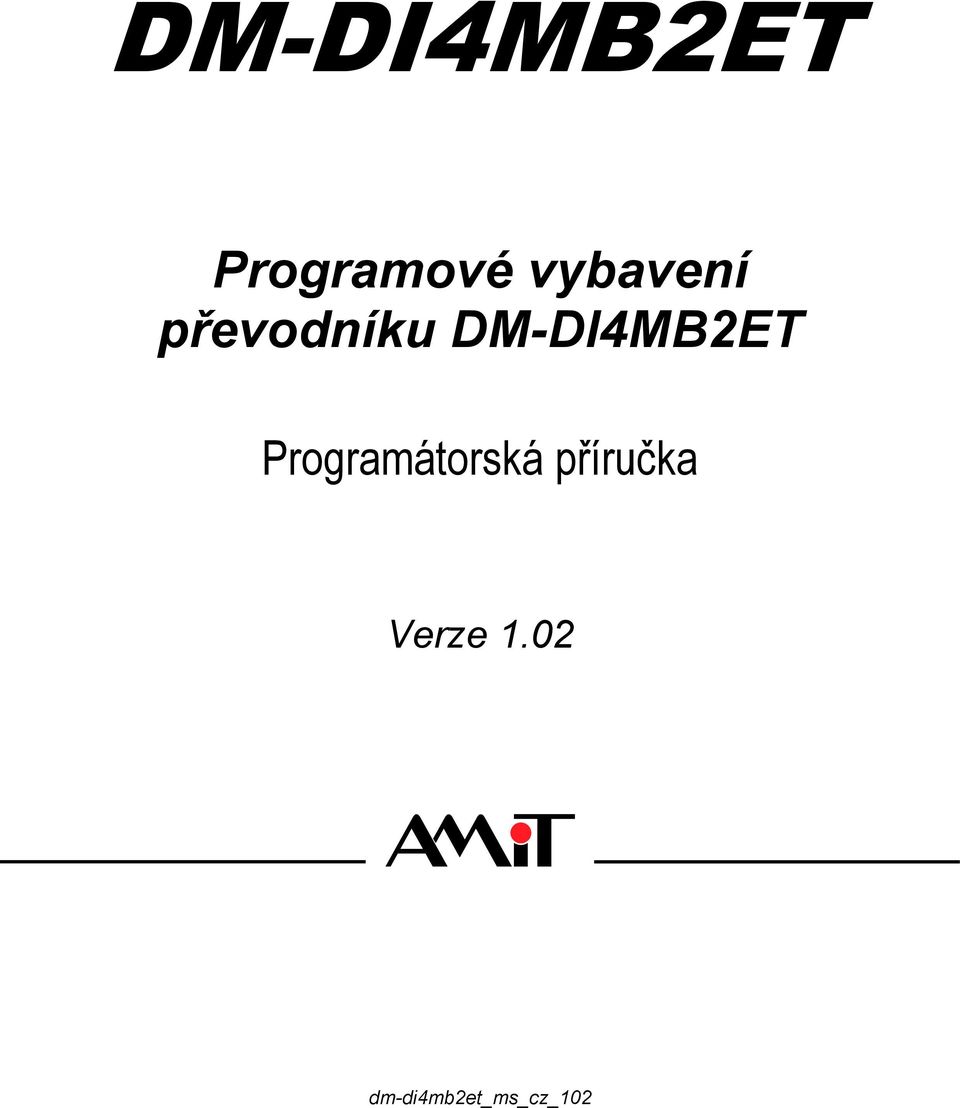 Programátorská příručka