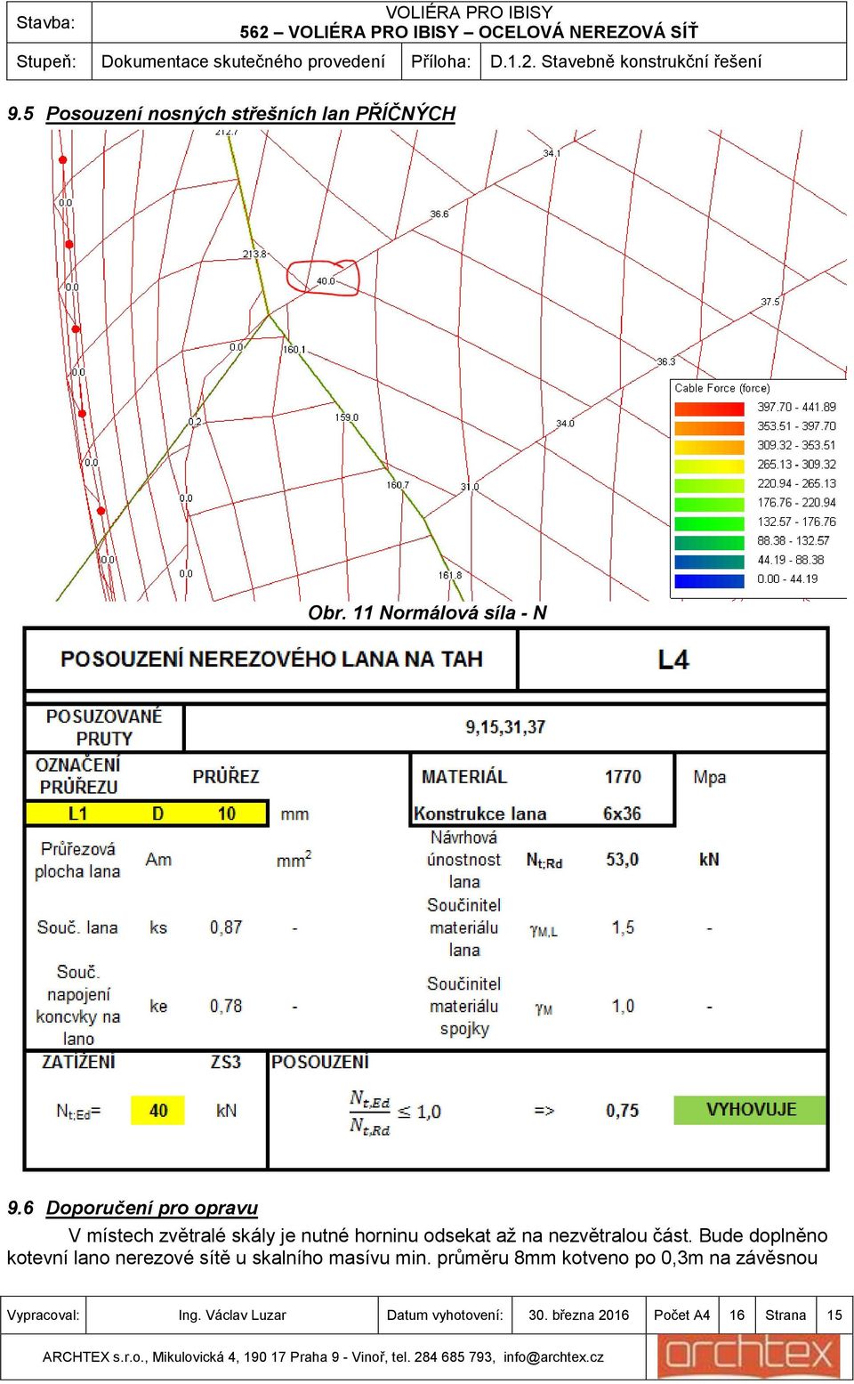 6 Doporučení pro opravu V místech zvětralé skály je nutné horninu odsekat až na nezvětralou část.