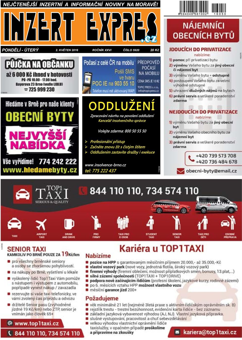 ČÍSLO 5920 20 Kč 1798456