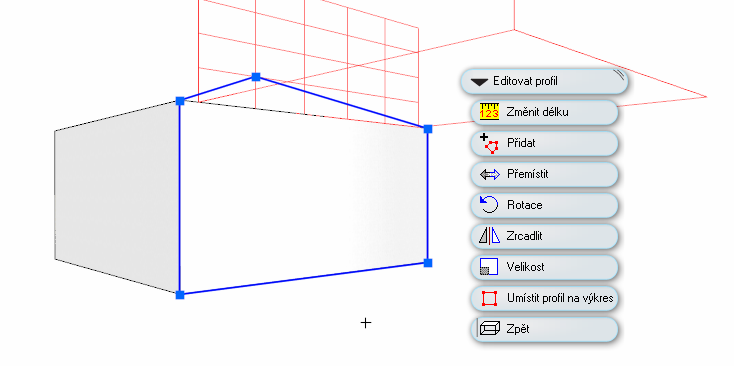 ARCHline.XP 2014 Tutoriál 23 1.11. Profilace zdí zadání horního profilu zdi ve 3D V této kapitole si ukážeme, jak modifikovat profil zdi přímo ve 3D modelu.