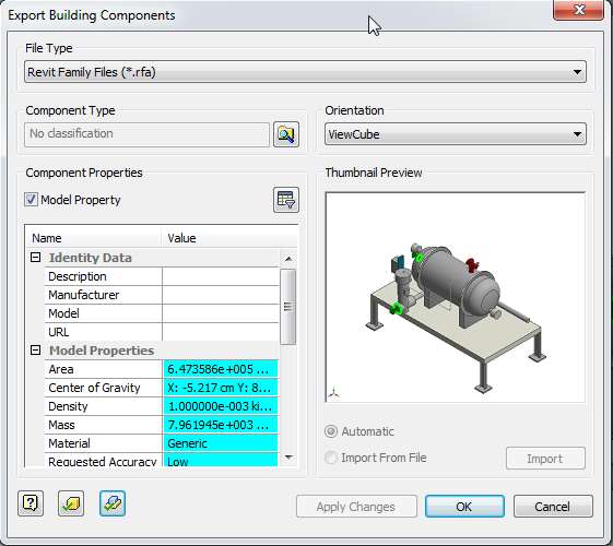 BIM Exchange - export do