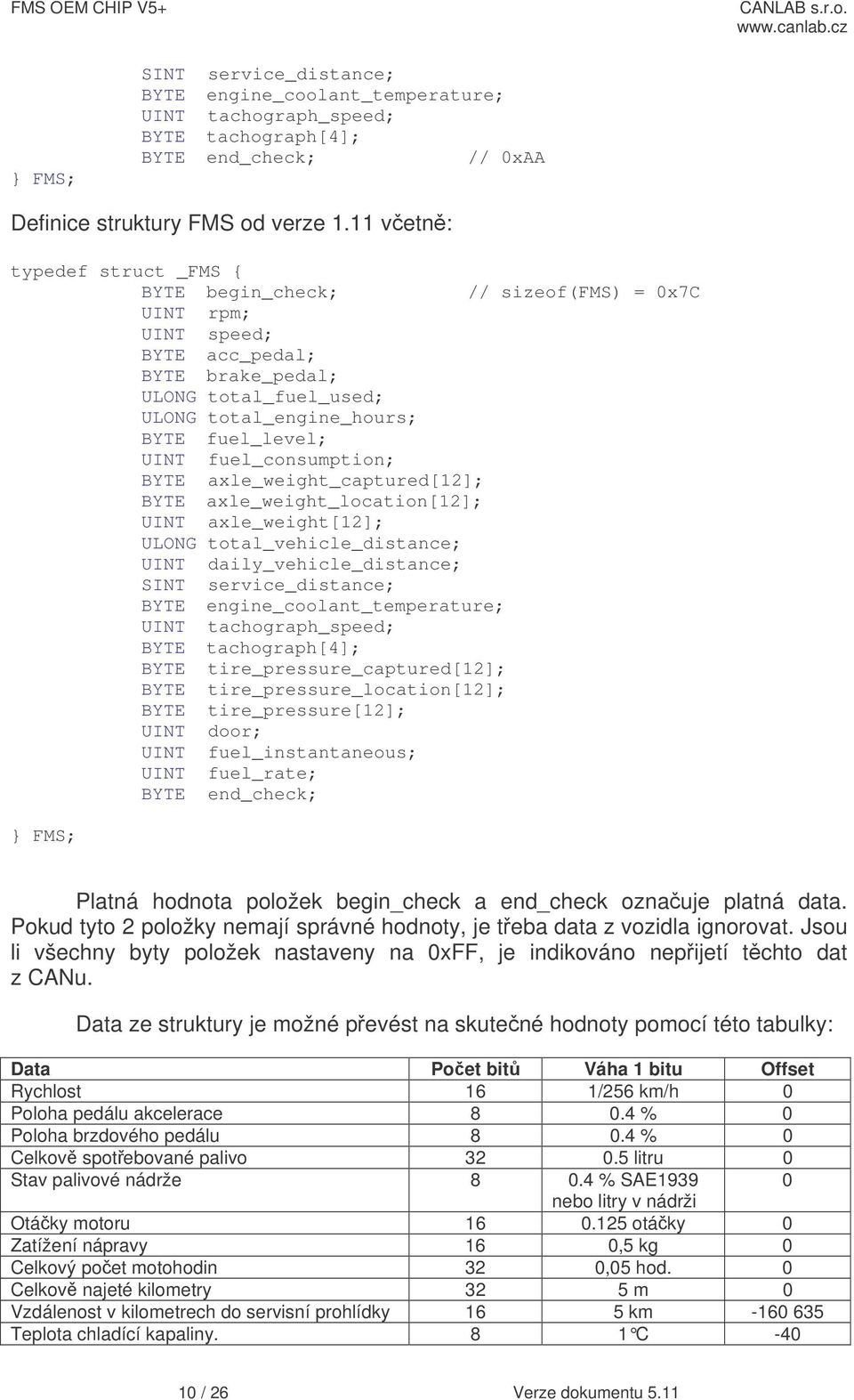 fuel_consumption; BYTE axle_weight_captured[12]; BYTE axle_weight_location[12]; UINT axle_weight[12]; ULONG total_vehicle_distance; UINT daily_vehicle_distance; SINT service_distance; BYTE