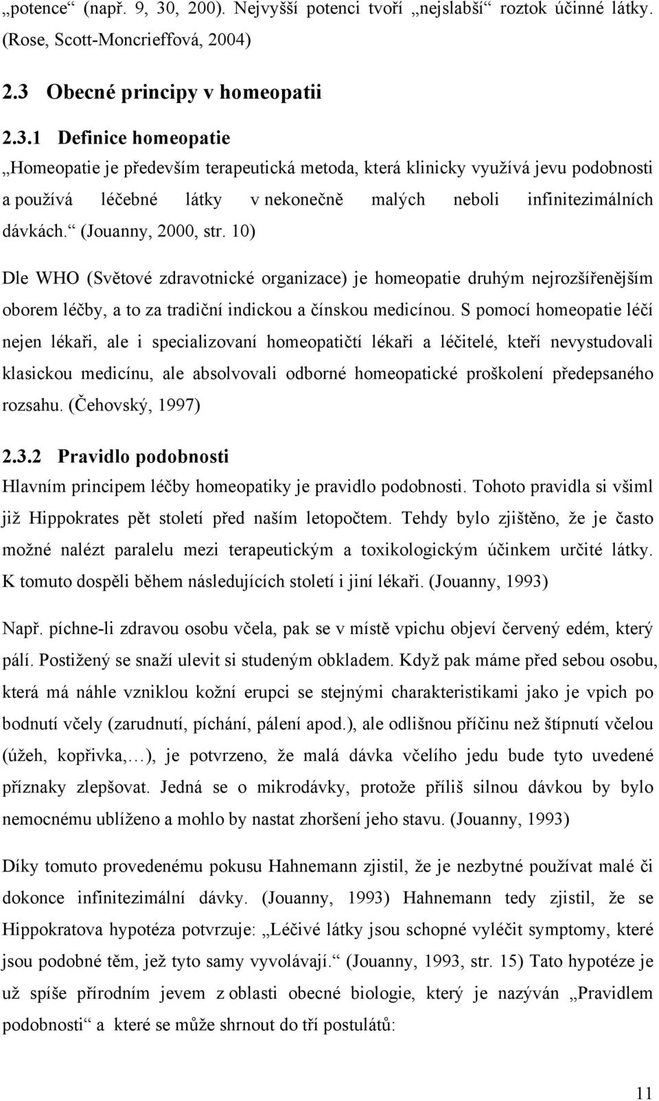 Obecné principy v homeopatii 2.3.