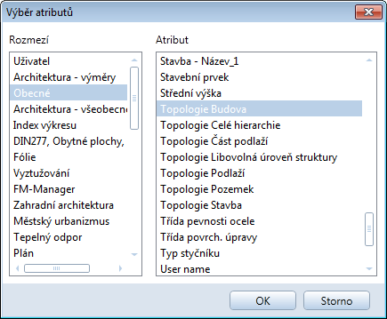 Instalace, základy Základní znalosti 151 Atributy struktury stavby Pro strukturu stavby je v části Všeobecně k dispozici více atributů, pomocí kterých můžete strukturu stavby