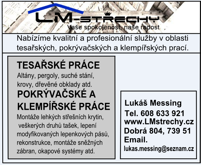 Otevření penzionu pro seniory na Lučině Od února 2014 je otevřen nový penzion pro seniory u Žermanické přehrady vedle Mostaře.
