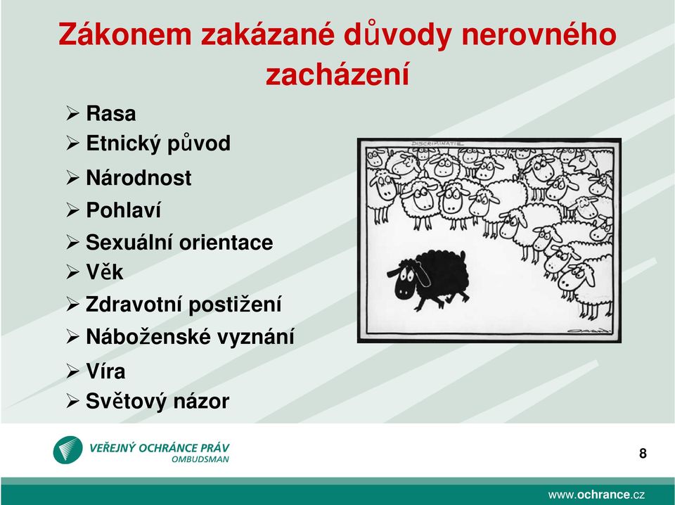 orientace Věk Zdravotní postižení