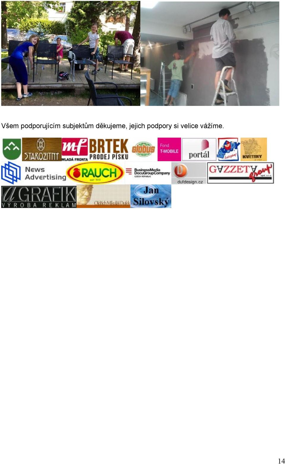 děkujeme, jejich