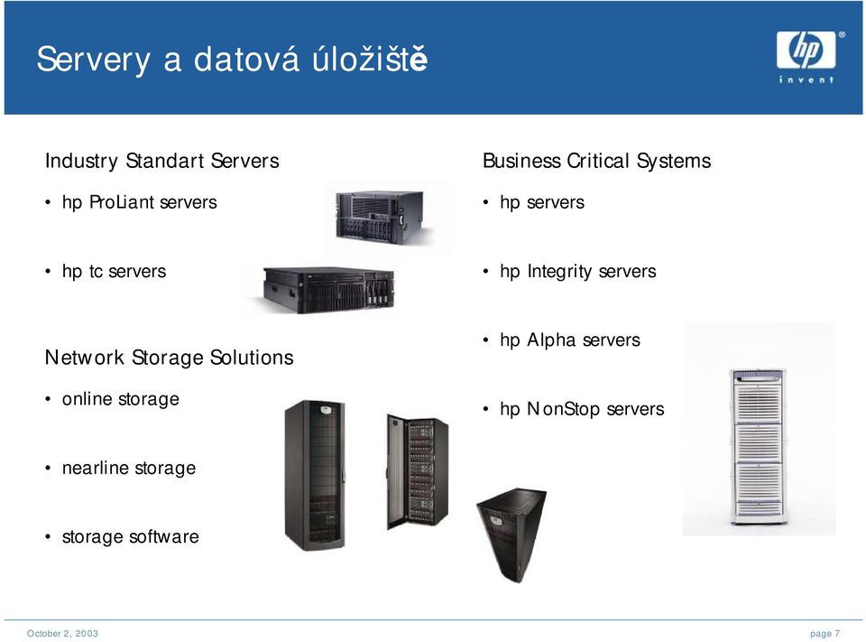 Integrity servers Network Storage Solutions online storage hp