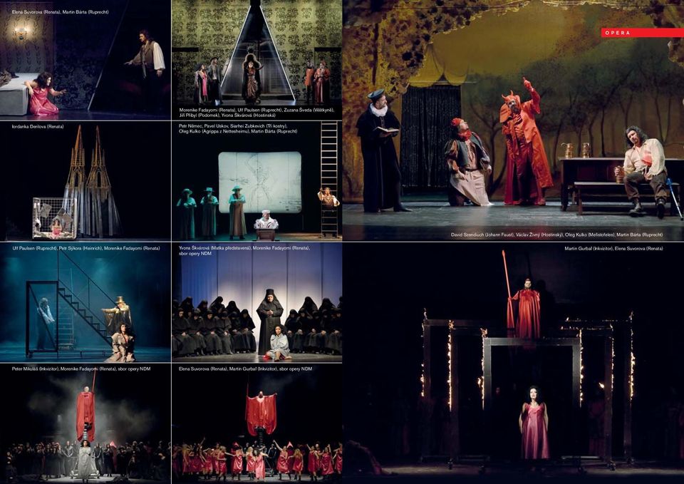 Oleg Kulko (Mefistofeles), Martin Bárta (Ruprecht) Ulf Paulsen (Ruprecht), Petr Sýkora (Heinrich), Morenike Fadayomi (Renata) Yvona Škvárová (Matka představená), Morenike Fadayomi (Renata), sbor