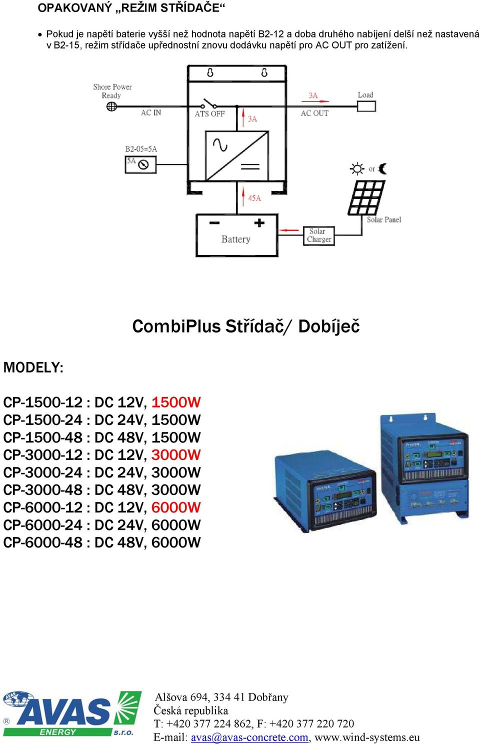 MODELY: CP-1500-12 : DC 12V, 1500W CP-1500-24 : DC 24V, 1500W CP-1500-48 : DC 48V, 1500W CP-3000-12 : DC 12V, 3000W