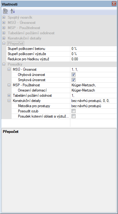 Základní principy Panel vlastností (oblast