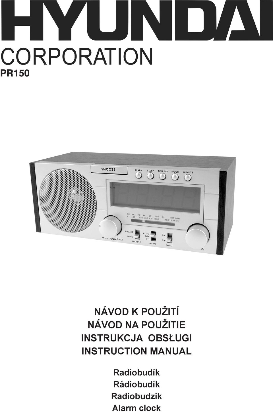 INSTRUCTION MANUAL Radiobudík
