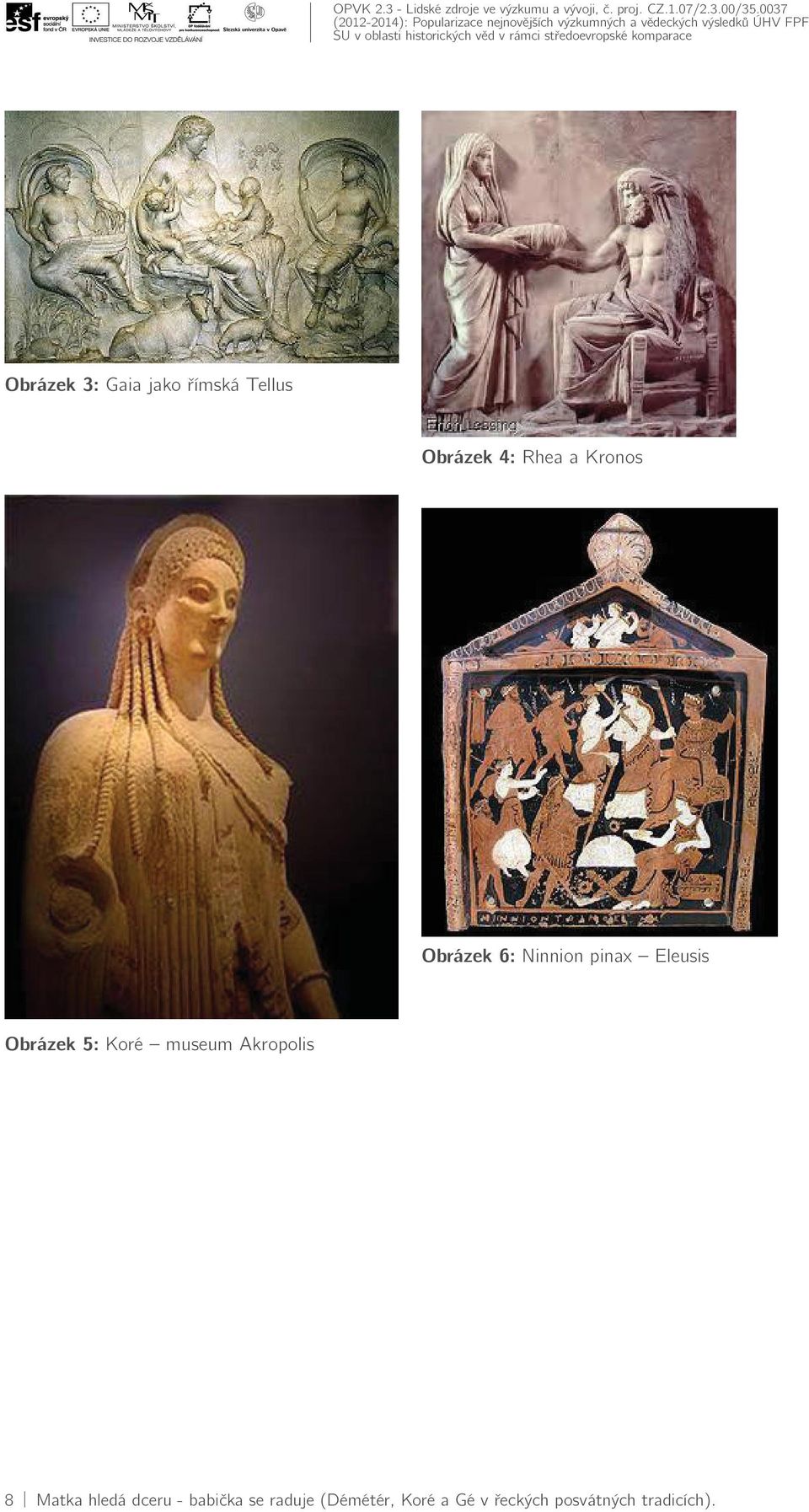 Koré museum Akropolis 8 Matka hledá dceru - babička se