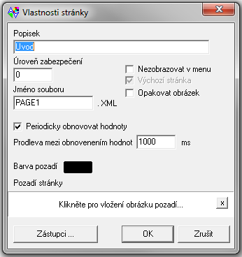 4 Programování systému Foxtrot pomocí softwaru Mosaic 51 4) Vytvoření webového rozhraní nástrojem WebMaker a) Spuštění a obecné nastavení programu - Spuštění WebMakeru provedete kliknutím na ikonu -