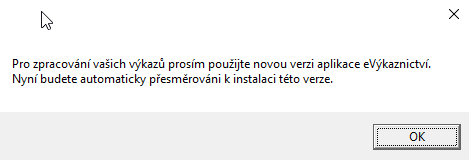 2.3 SPUŠTĚNÍ INSTALACE PRO STÁVAJÍCÍ UŽIVATELE Uživatel se jako doposud přihlásí přes webový prohlížeč (Internet Explorer, Mozilla Firefox) na stránky: http://vykaznictvi.muzo.