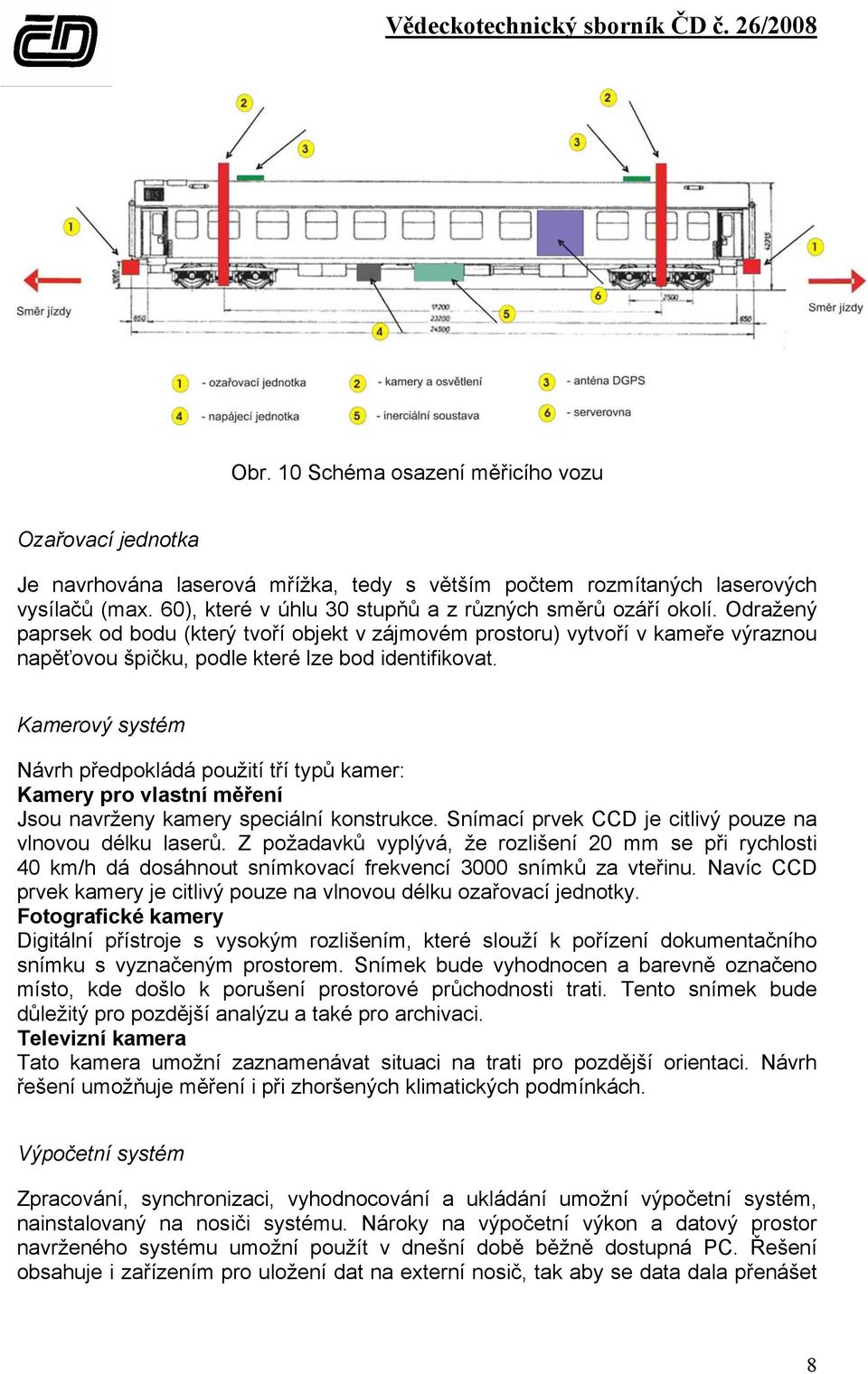 Odražený paprsek od bodu (který tvoří objekt v zájmovém prostoru) vytvoří v kameře výraznou napěťovou špičku, podle které lze bod identifikovat.