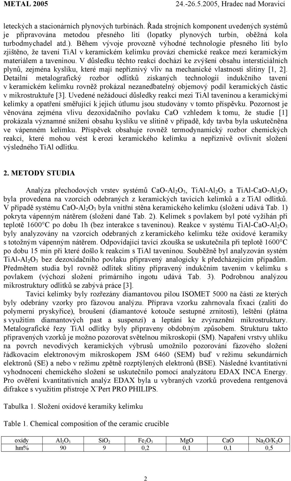 V důsledku těchto reakcí dochází ke zvýšení obsahu intersticiálních plynů, zejména kyslíku, které mají nepříznivý vliv na mechanické vlastnosti slitiny [, ].