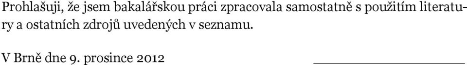 lieraury a osaních zdrojů uvedených