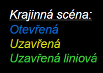 Hodnocení krajinného rázu Charakter krajinné scény Uherského Brodu a okolí - Uzavřená krajinná scéna (poměr 1 : - 50) - Otevřená krajinná scéna (poměr 1 : 75 a více) - Pro Zlínský