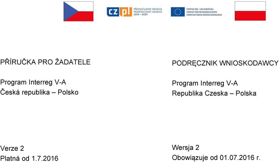 Program Interreg V-A Republika Czeska Polska