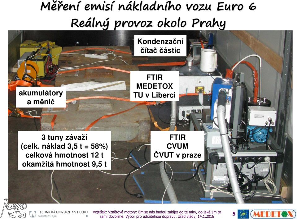 MEDETOX TU v Liberci 3 tuny závaží (celk.