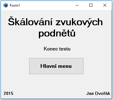 všechny vzorky. Po dokončení testu se uživateli opět zobrazí výzva pro přechod do hlavního menu. (5.