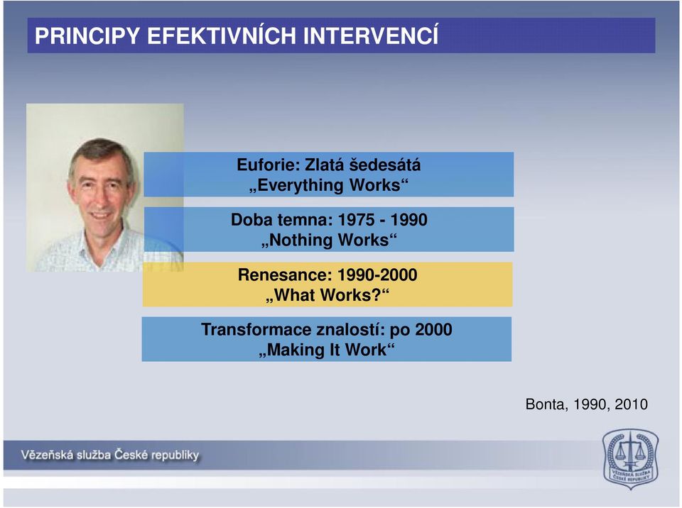 Nothing Works Renesance: 1990-2000 What Works?