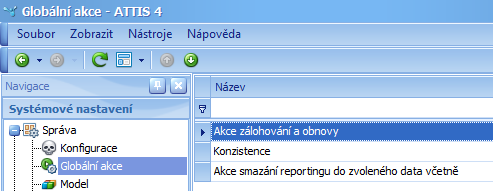 7. V ORG > Číselníky org.
