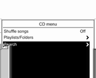 CD přehrávač 115 Vložení CD disku Zasuňte CD disk potištěnou stranou obrácenou nahoru do štěrbiny pro CD disk, až se vtáhne dovnitř.