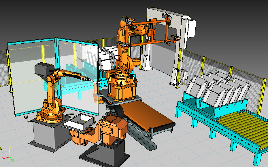 navádění robota Robot Operation Tvorba procesu stavba a řízení procesu úprava a simulace Continuous Robotic Path pomocné