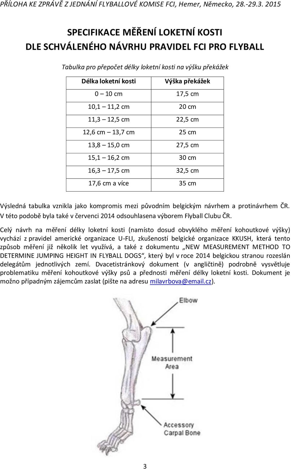 10,1 11,2 cm 20 cm 11,3 12,5 cm 22,5 cm 12,6 cm 13,7 cm 25 cm 13,8 15,0 cm 27,5 cm 15,1 16,2 cm 30 cm 16,3 17,5 cm 32,5 cm 17,6 cm a více 35 cm Výsledná tabulka vznikla jako kompromis mezi původním