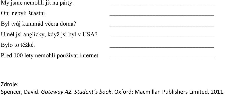 Bylo to těžké. Před 100 lety nemohli používat internet.