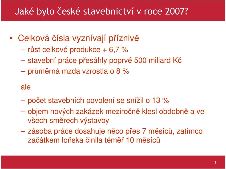 miliard Kč průměrná mzda vzrostla o 8 % ale počet stavebních povolení se snížil o 13 % objem