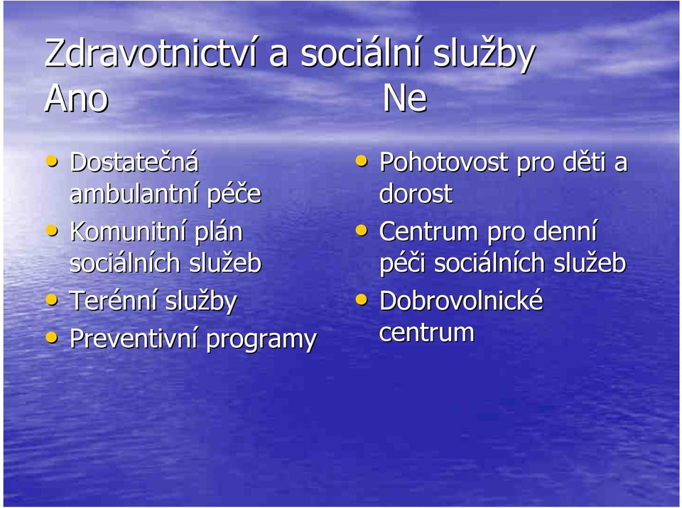 Preventivní programy Pohotovost pro děti d a dorost