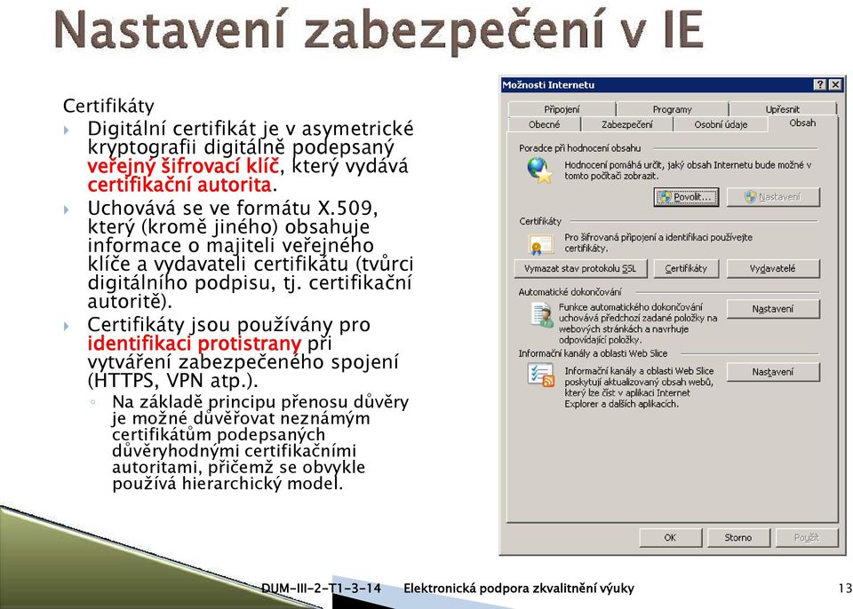 certifikační autoritě).