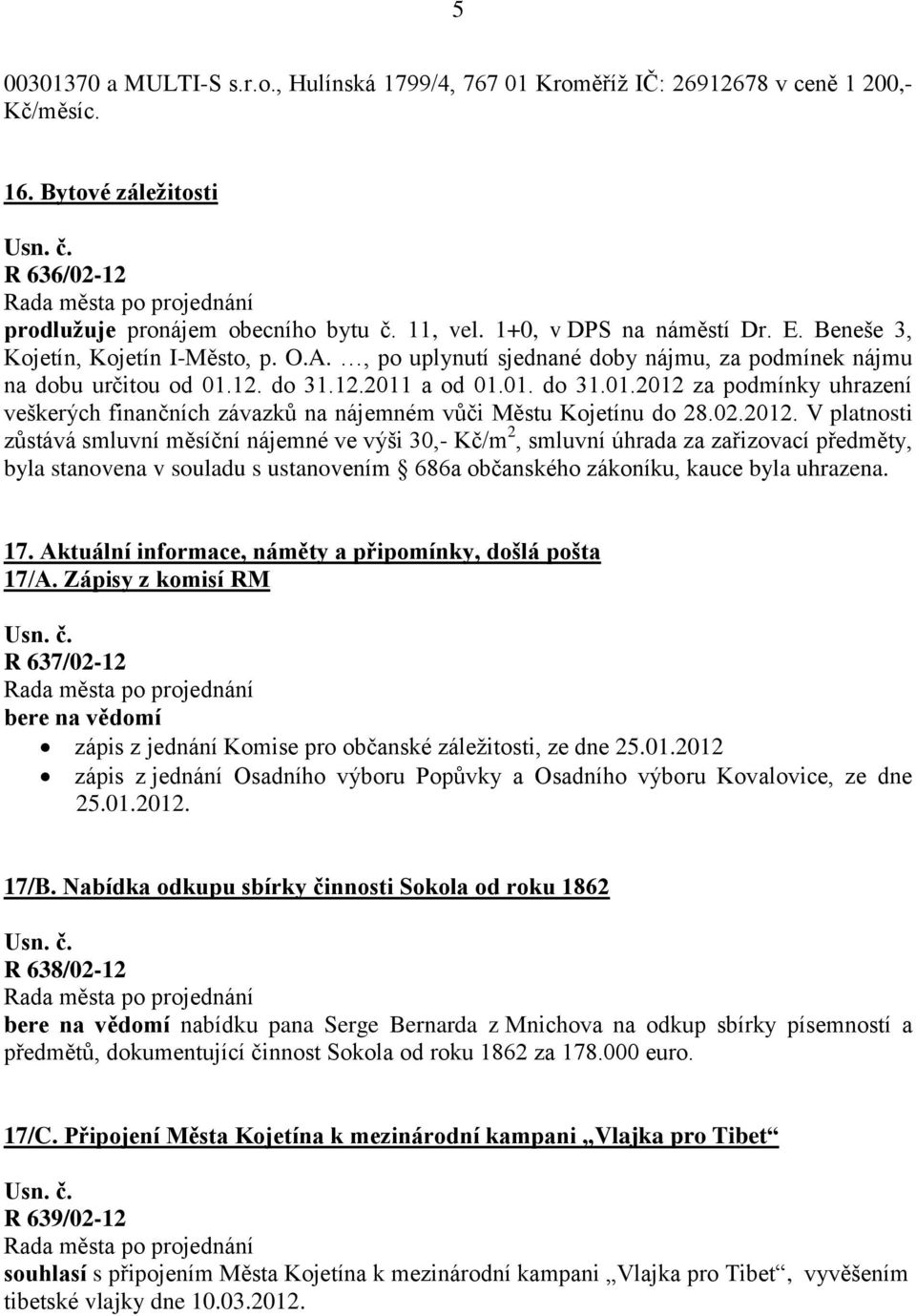 12. do 31.12.2011 a od 01.01. do 31.01.2012 