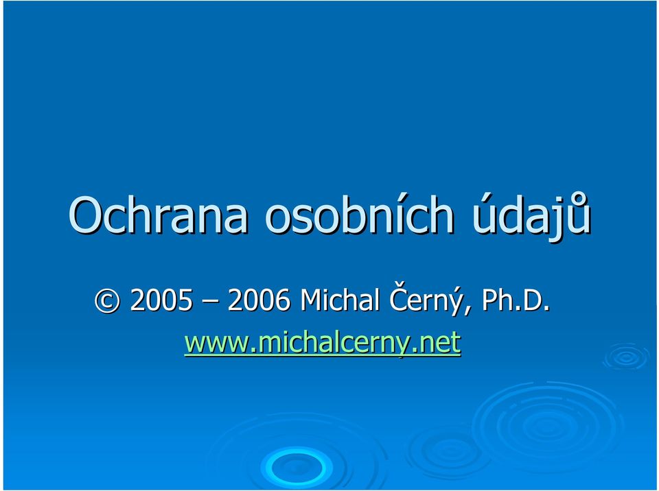 Michal Černý, Ph.